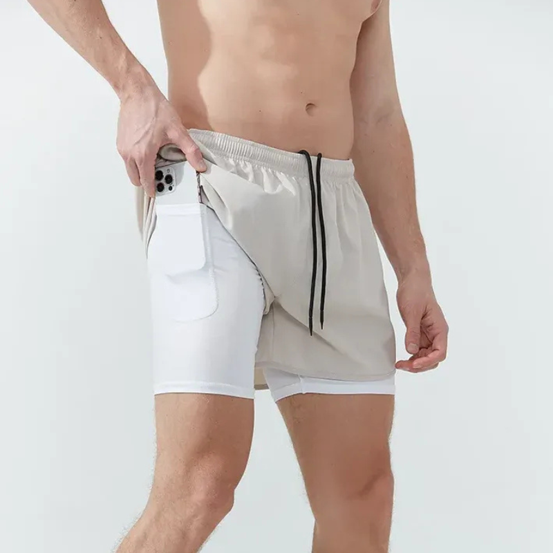 Herren-Laufshorts mit Handytasche | Sportlich