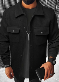 Ethan | Herren Leichte Jacke | Übergang in Schwarz