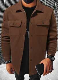 Ethan | Herren Leichte Jacke | Übergang in Braun