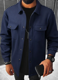 Ethan | Herren Leichte Jacke | Übergang in Dunkelblau