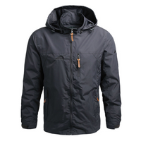 Franklin | Herren Leichte Regenjacke | Windbreaker in Grau