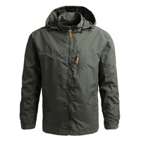 Franklin | Herren Leichte Regenjacke | Windbreaker in Olivgrün
