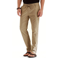 Frithjof | Herren Freizeithose | Beige in Dunkelbraun