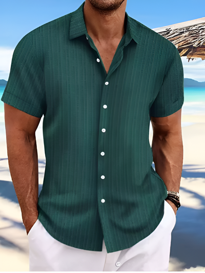 Herren luftiges Sommerhemd | kurzarm