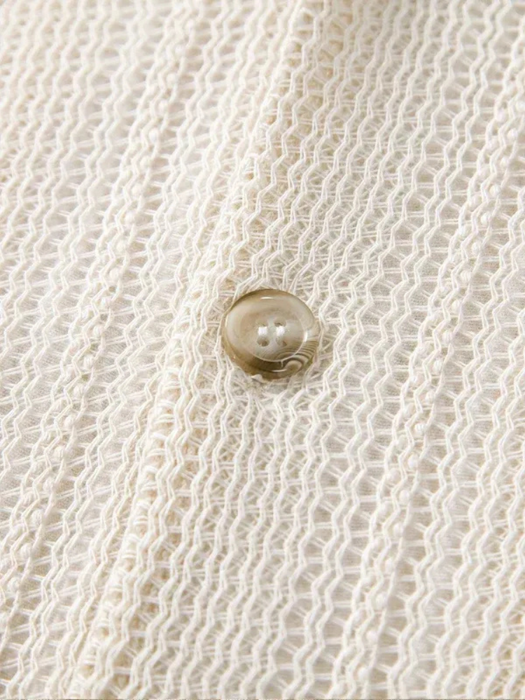 Herren luftiges Strandhemd | Kurzarm