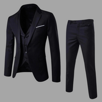 Ralf | Herren Hochzeit Anzug | Blau in Schwarz