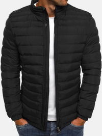 Zeno | Herren Leichte Steppjacke | Daunenjacke in Schwarz
