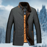 Georg | Herren Puffer Winterjacke | Steppjacke in Schwarz
