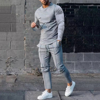 Niklas | Herren Sportlich Trainingsanzug | Tracksuit in Grau