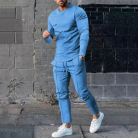 Niklas | Herren Sportlich Trainingsanzug | Tracksuit in Blau