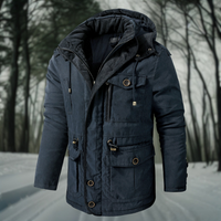 Randy | Herren Outdoor Winterjacke | Kurzmantel in Blau