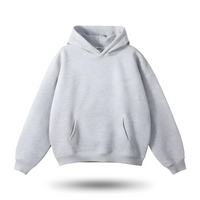 Theodore | Herren Oversize Hoodie | Grau Kapuzenpullover in Sturm