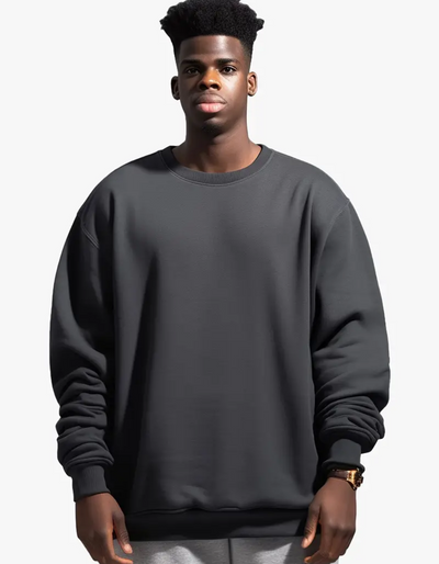 Johnny | Herren Oversize Pullover | Schwarz Sweater