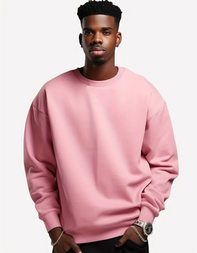 Johnny | Herren Oversize Pullover | Schwarz Sweater