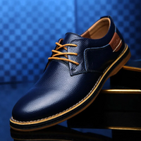 Maximilian | Herren Oxford Schuhe | Schwarz in Blau