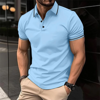Markus | Herren Kurzarm Poloshirt | Sportlich in Hellblau