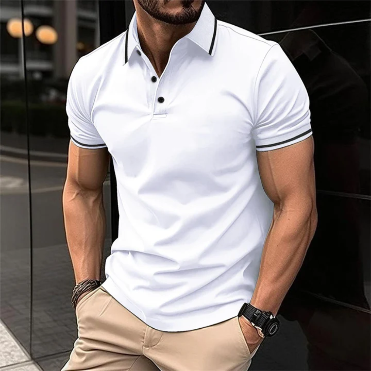 Markus | Herren Kurzarm Poloshirt | Sportlich