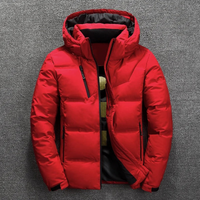 Felix | Herren Puffer Winterjacke | Steppjacke in Rot