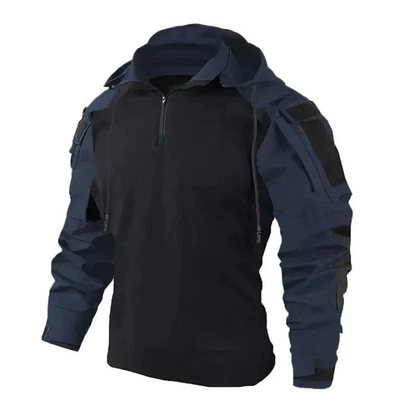 Alrik | Herren Pullover mit Reißverschluss | Grauer Sweater