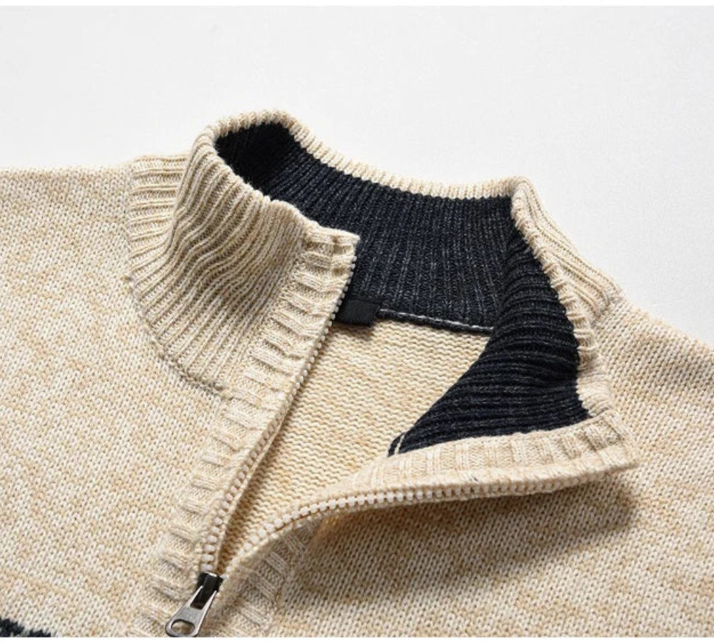 Gregory | Herren Pullover mit Reißverschluss | Sweater