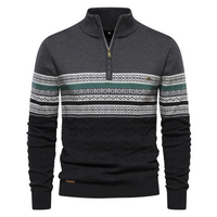 Gremmy | Herren Pullover mit Reißverschluss | Knit Sweater in Dunkelgrau