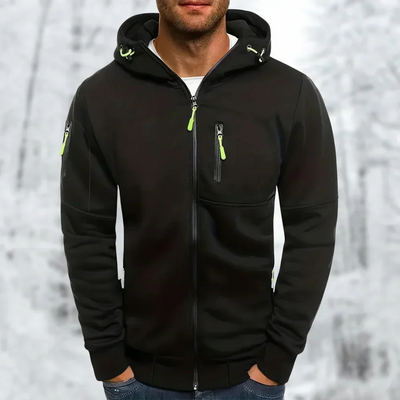 Matthew | Herren Schwarz Hoodie | Kapuzenpullover