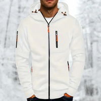 Matthew | Herren Schwarz Hoodie | Kapuzenpullover in Weiß