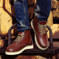 Herren Retro-Winterstiefel - Keller in Dunkelbraun
