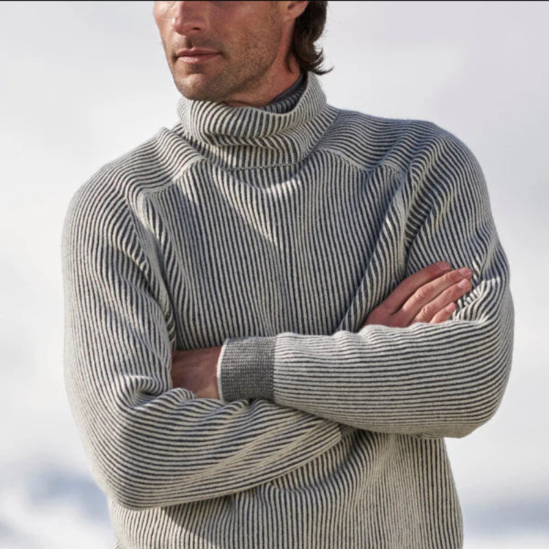 Andrei | Herren Rollkragenpullover Weiß | Warm