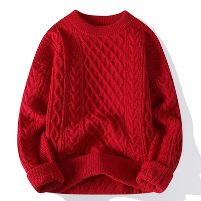 Timothy | Herren Rot Pullover | Strick Sweater