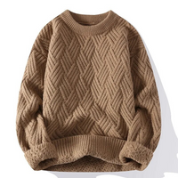 Timothy | Herren Rot Pullover | Strick Sweater in Khaki