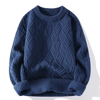 Timothy | Herren Rot Pullover | Strick Sweater in Blau
