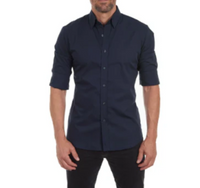 Philipp | Herren Langarm Polohemd | Poloshirt in Dunkelblau
