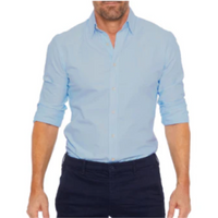 Philipp | Herren Langarm Polohemd | Poloshirt in Blau