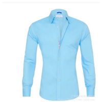 Philipp | Herren Langarm Polohemd | Poloshirt in Hellblau