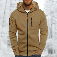Matthew | Herren Schwarz Hoodie | Kapuzenpullover in Khaki