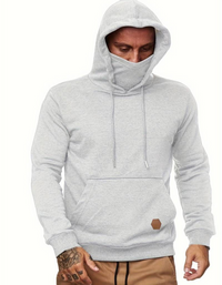 Brandy | Herren Schwarz Hoodie | Kapuzenpullover in Oma Grey