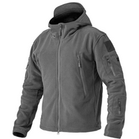 Diethelm | Herren Schwarz Hoodie | Kapuzenpullover mit Reißverschluss in Grau