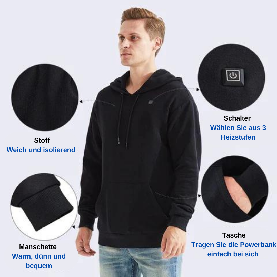 Kian | Herren Schwarz Hoodie | Kapuzenpullover