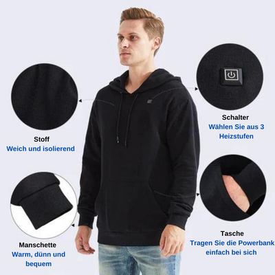 Kian | Herren Schwarz Hoodie | Kapuzenpullover