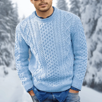 Ignaz | Herren Schwarz Pullover | Knit Sweater in Blau