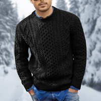 Ignaz | Herren Schwarz Pullover | Knit Sweater in Schwarz