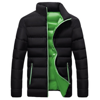 Nicholas | Steppjacke Herren Schwarz | Daunenjacke Winter in Grün