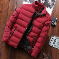 Nicholas | Steppjacke Herren Schwarz | Daunenjacke Winter in Rood