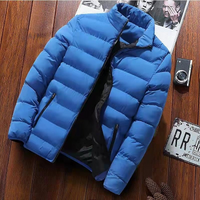 Nicholas | Steppjacke Herren Schwarz | Daunenjacke Winter in Himmelblau