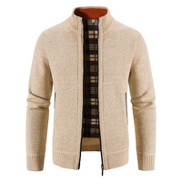 Wendell | Herren Strickjacke mit Reißverschluss | Trachten in Beige