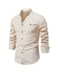 Nash | Herren Slim-Fit Hemd | Langarm in Aprikose