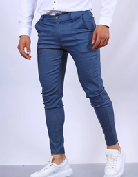 Waldo | Herren Slim Fit Hose | Schwarz in Blau