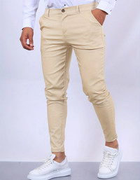 Waldo | Herren Slim Fit Hose | Schwarz in Aprikose