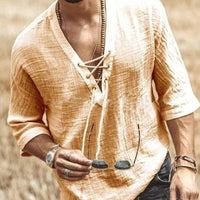 Marcus | Herren Sommer Hemd | Weiß in Beige